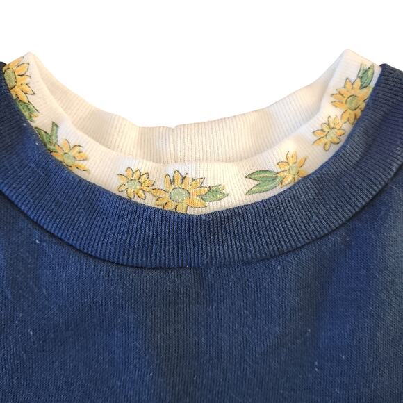 Vintage BLAIR sunflower crewneck size large women's - Picture 4 of 6